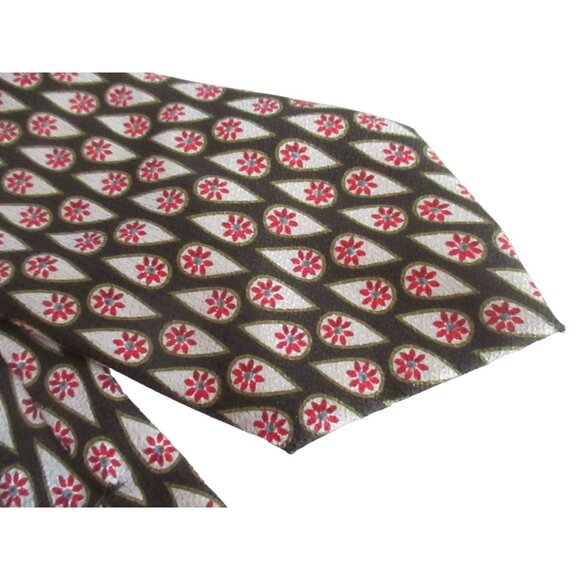 Vintage Silk Neck Tie 3” 58" J.T. Beckett Wild Print - Picture 1 of 5